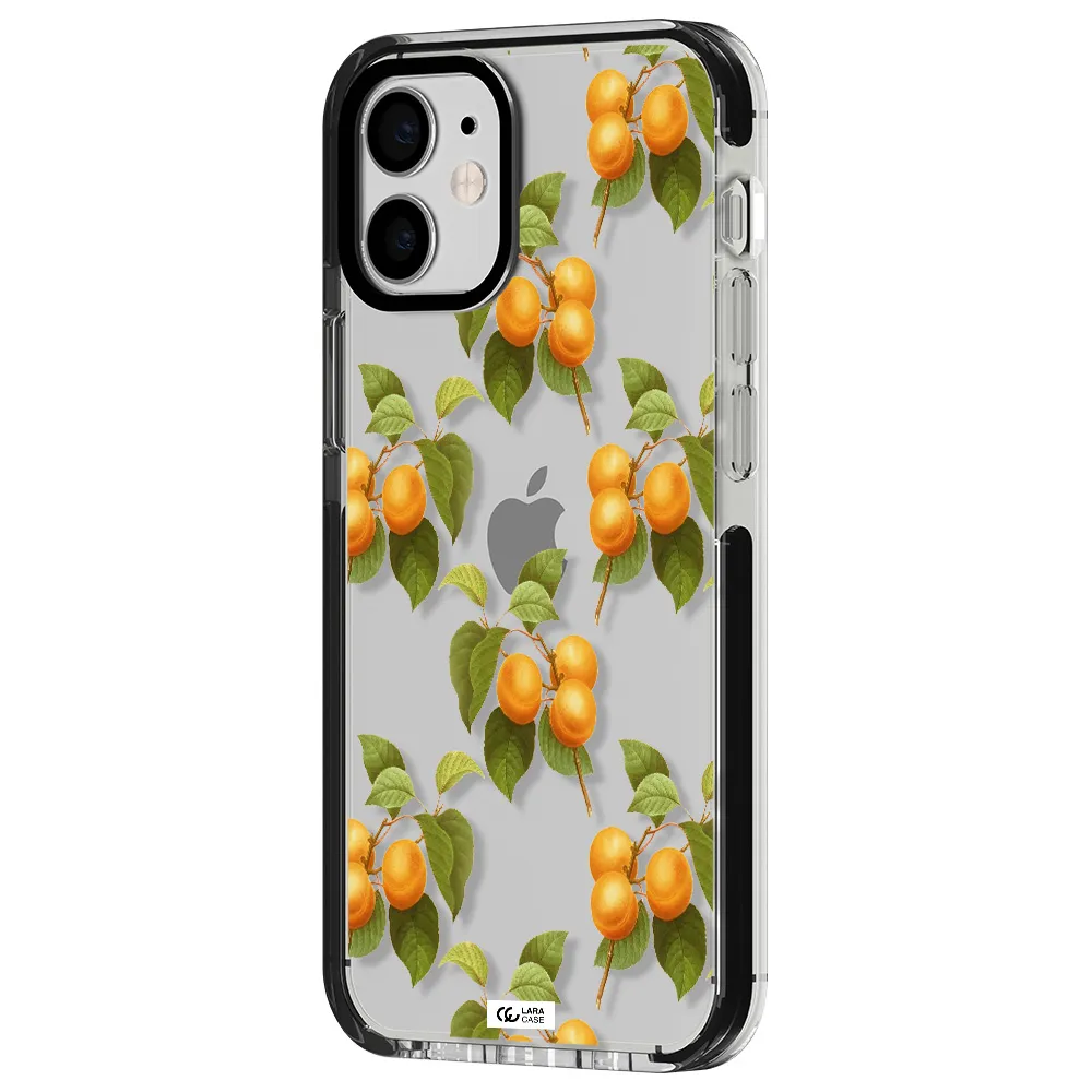 Apricot Apple iPhone 12 mini impact black border Case