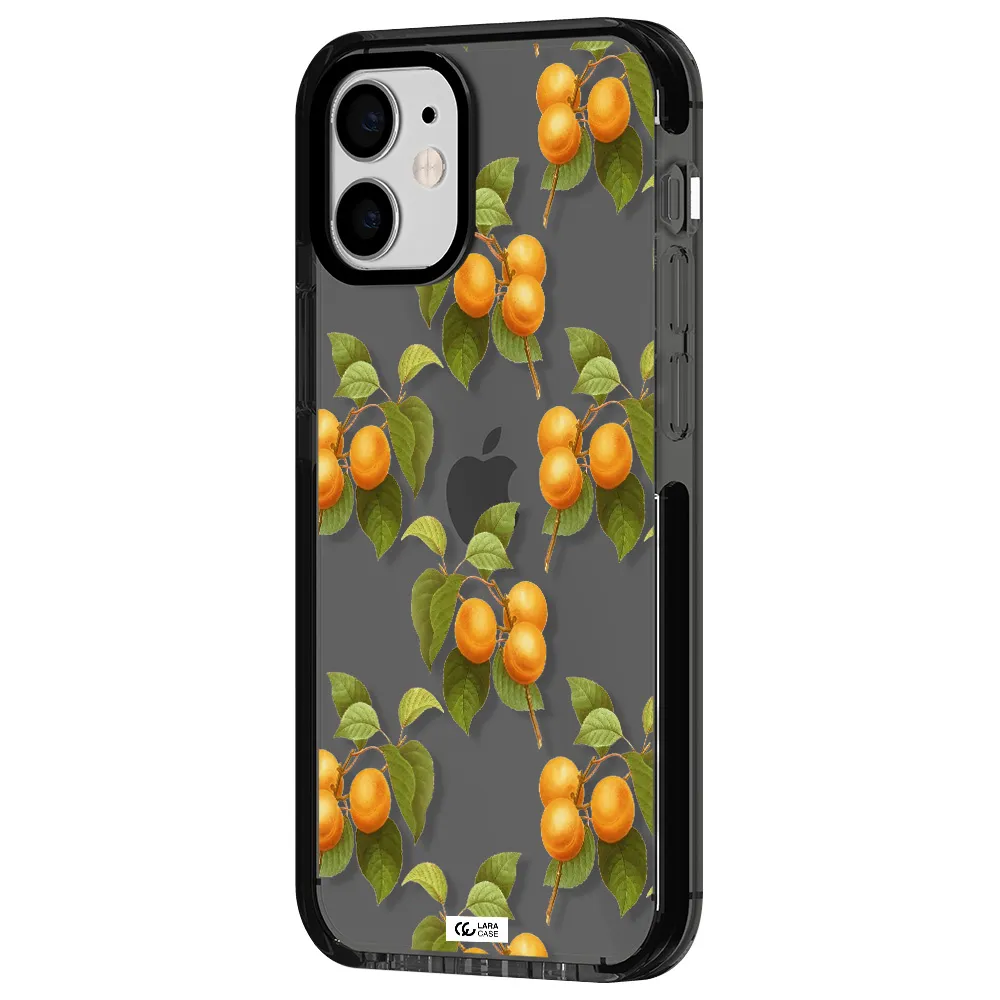 Apricot Apple iPhone 12 mini impact Smoke Black Case