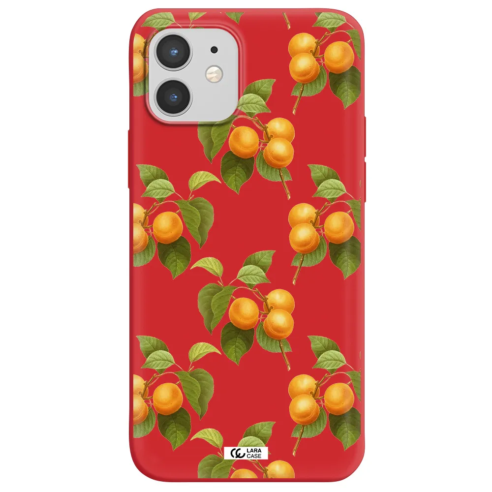 Apricot Apple iPhone 12 mini Silicone Imperial Red Case