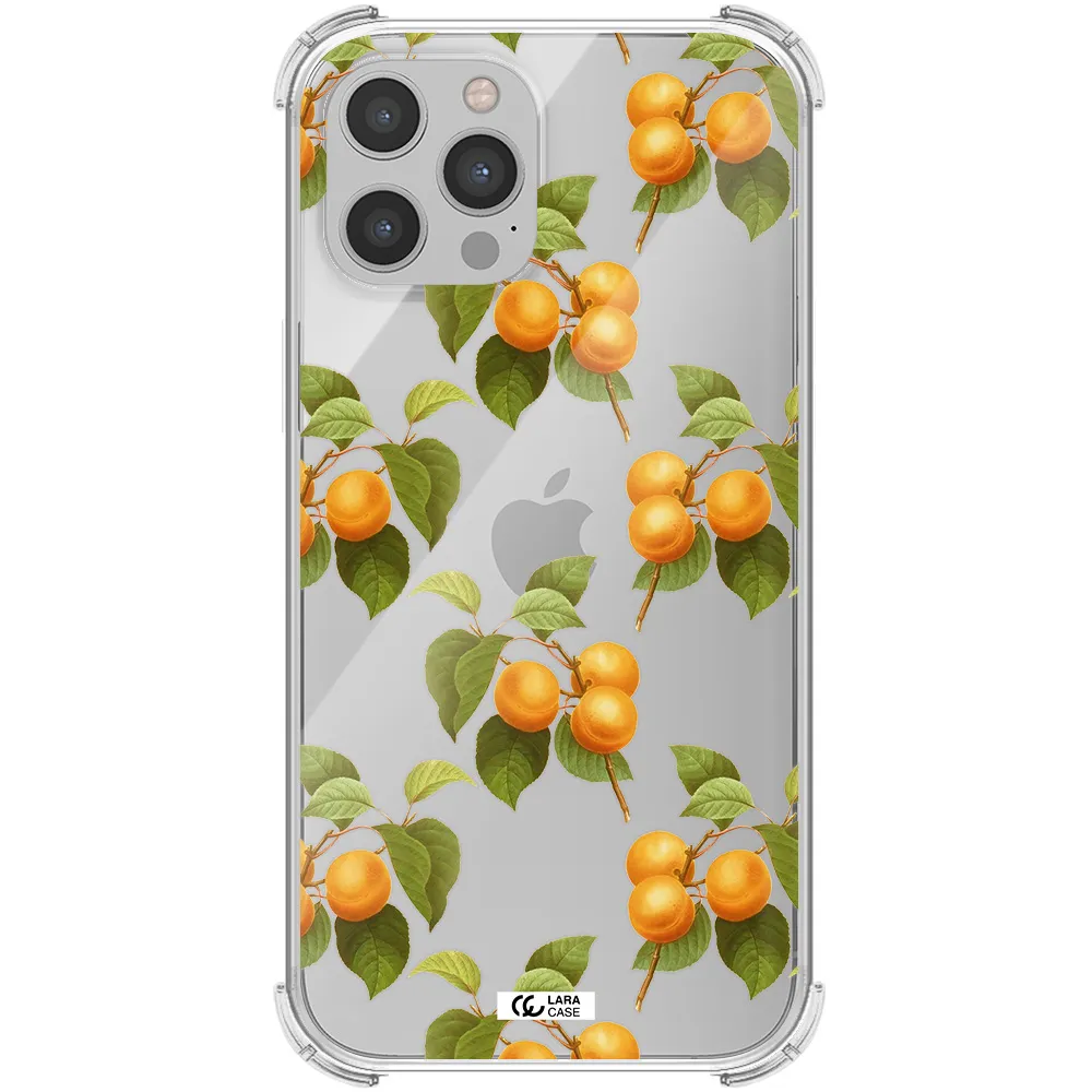 Apricot Apple iPhone 12 pro max Clear PC Case