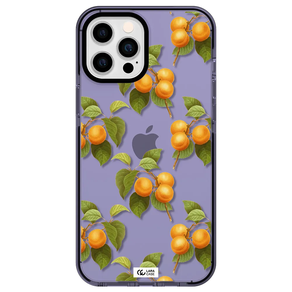 Apricot Apple iPhone 12 pro max impact Lilac Case