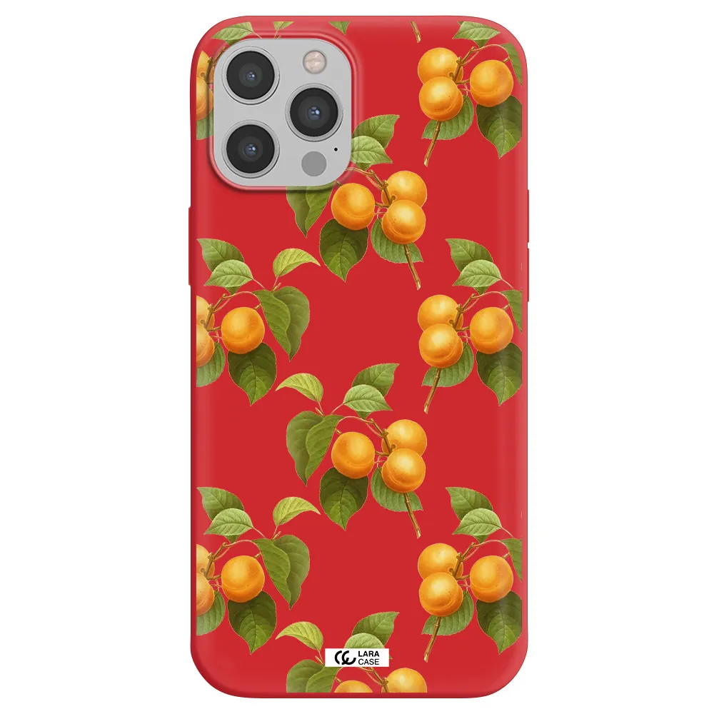 Apricot Apple iPhone 12 pro Silicone Imperial Red Case
