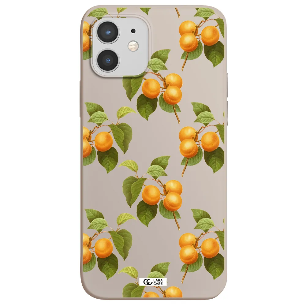 Apricot Apple iPhone 12 Silicone Stone Case