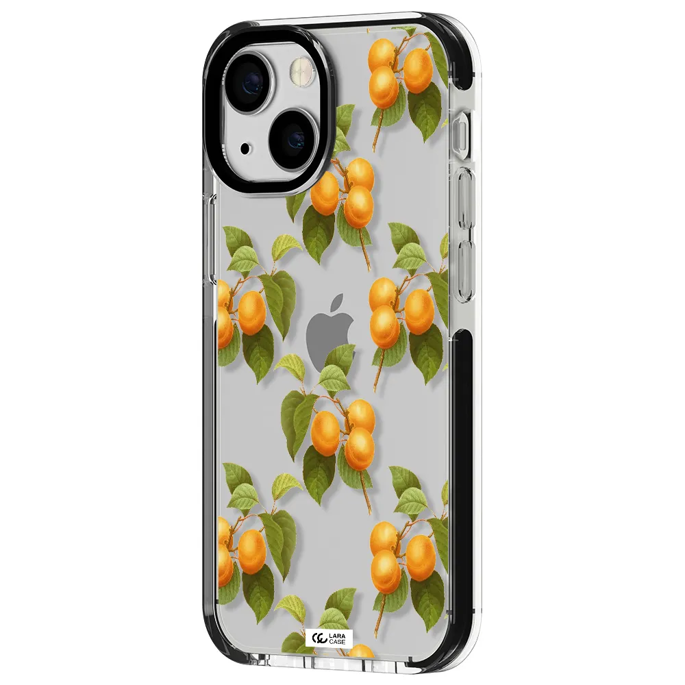 Apricot Apple iPhone 13 mini impact black border Case