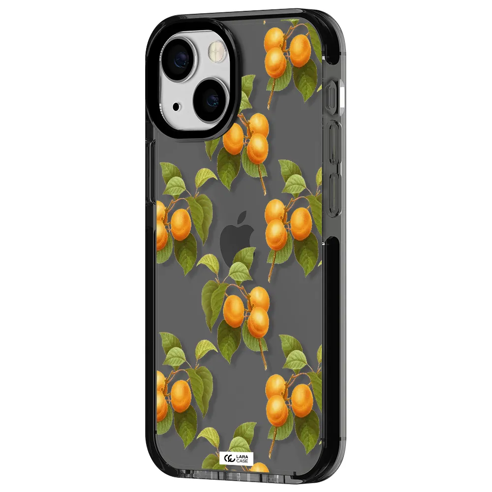 Apricot Apple iPhone 13 mini impact Smoke Black Case