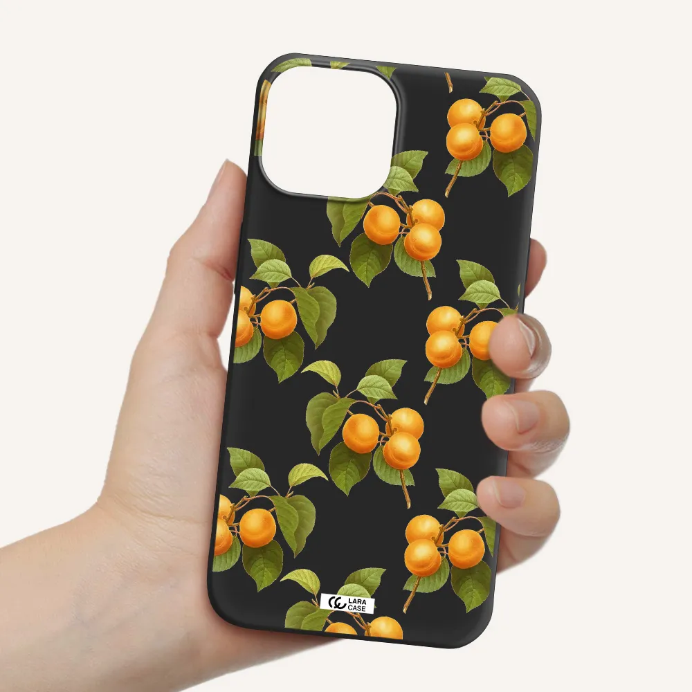 Apricot Apple iPhone 13 mini Silicone black Case