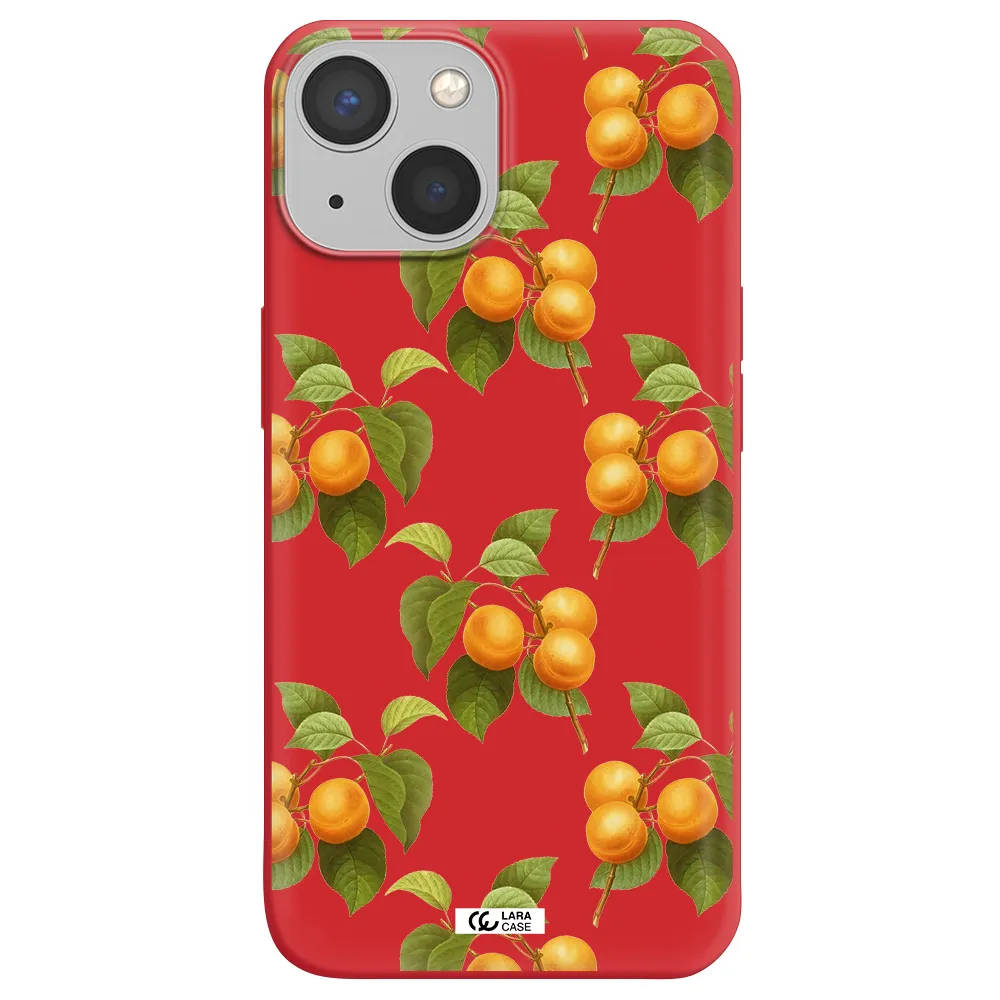 Apricot Apple iPhone 13 mini Silicone Imperial Red Case