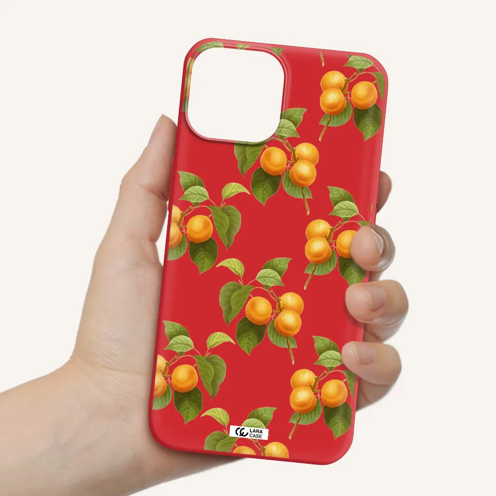 Apricot Apple iPhone 13 mini Silicone Imperial Red Case
