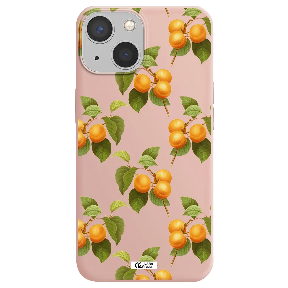 Apricot Apple iPhone 13 mini Silicone pastel pink Case