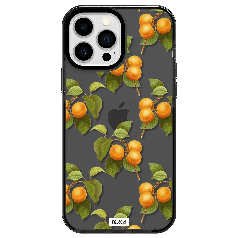Apricot Apple iPhone 13 Pro Max impact Smoke Black Case