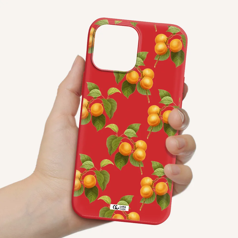 Apricot Apple iPhone 13 Pro Max Silicone Imperial Red Case