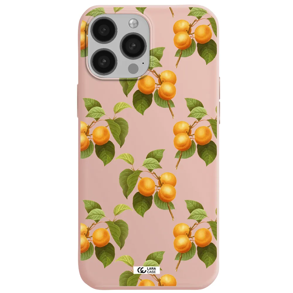 Apricot Apple iPhone 13 Pro Max Silicone pastel pink Case