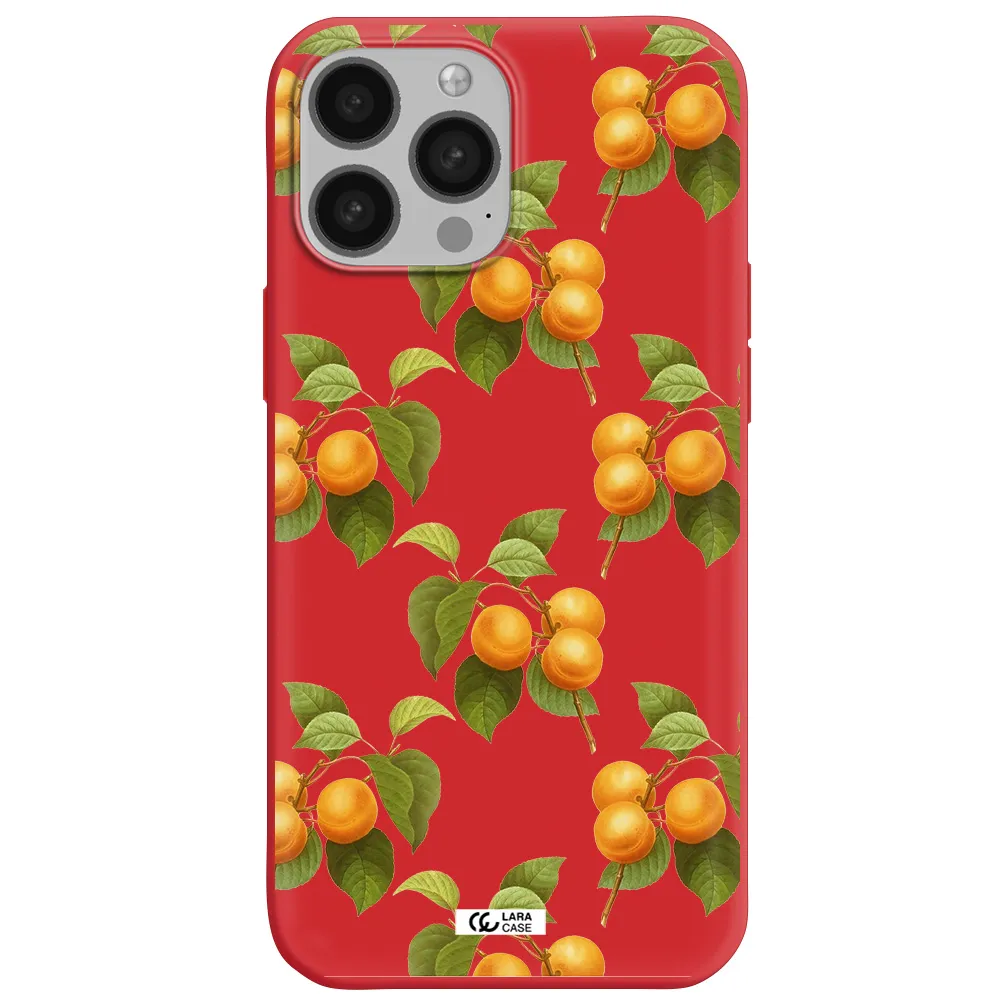 Apricot Apple iPhone 13 Pro Silicone Imperial Red Case