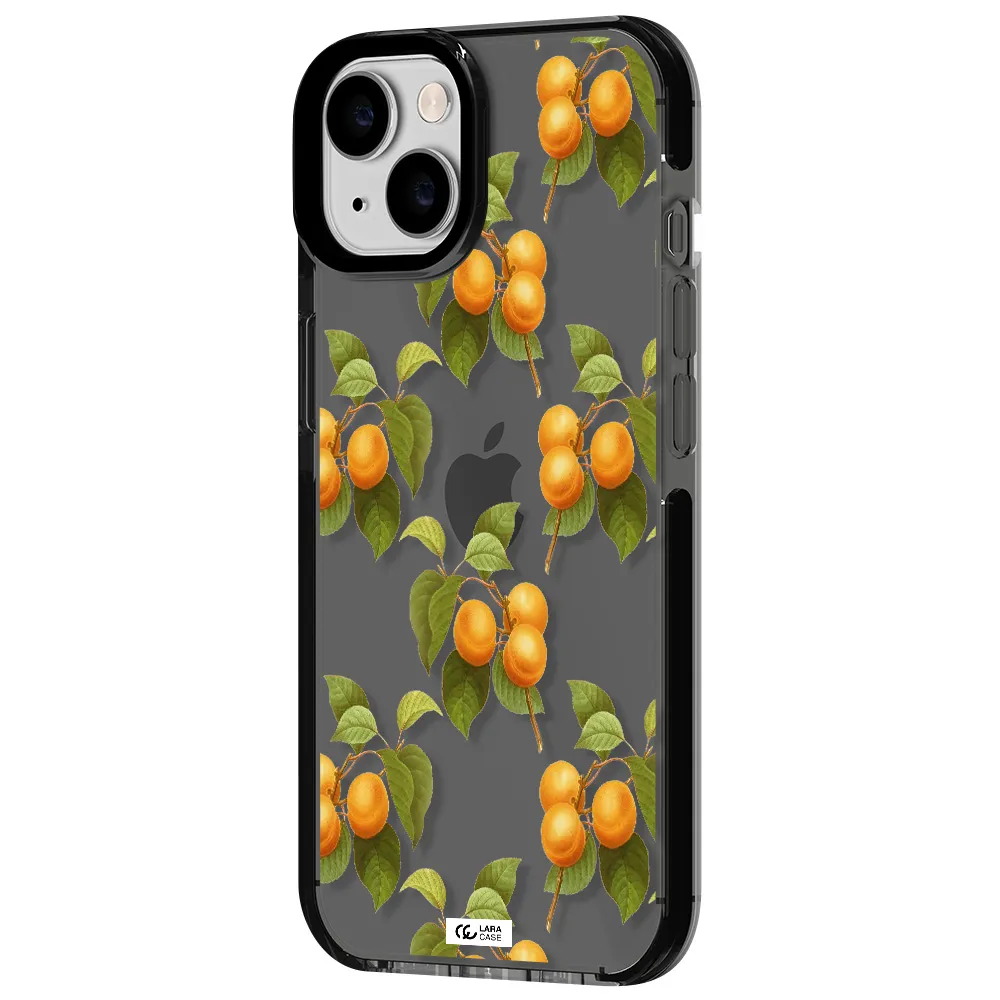 Apricot Apple iPhone 14 impact Smoke Black Case