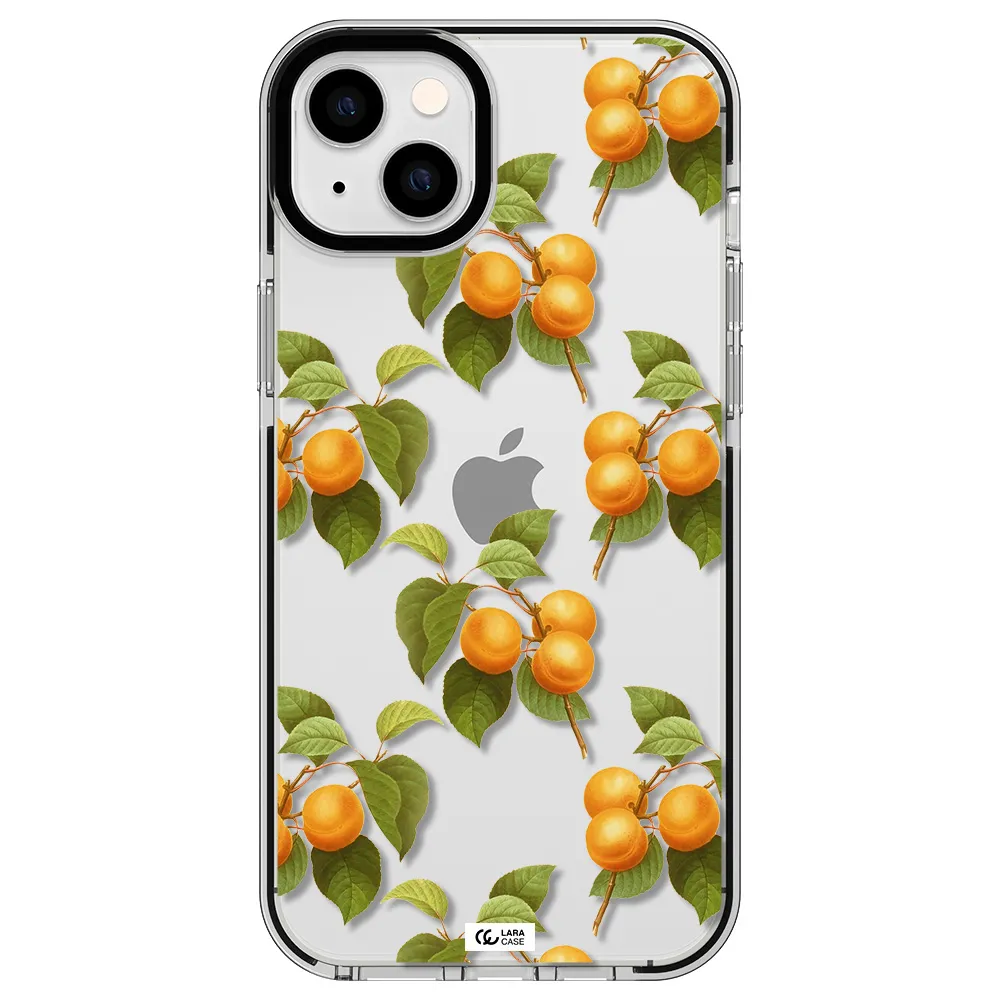 Apricot Apple iPhone 14 plus impact black border Case