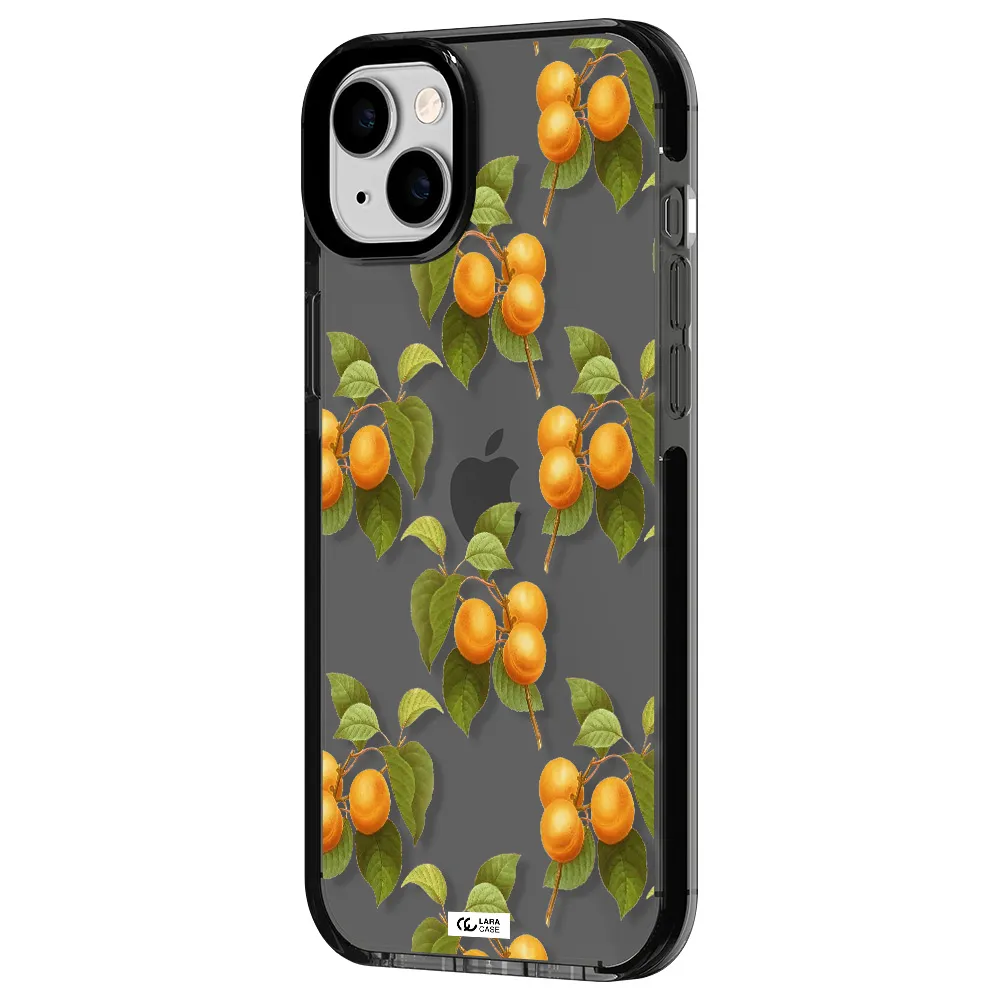 Apricot Apple iPhone 14 plus impact Smoke Black Case