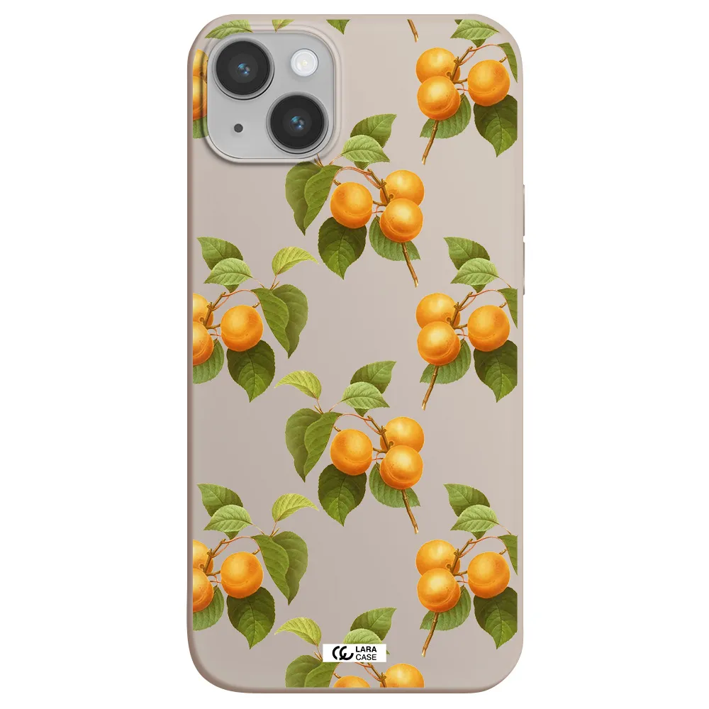 Apricot Apple iPhone 14 plus Silicone Stone Case