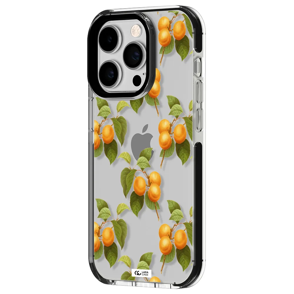 Apricot Apple iPhone 14 pro impact black border Case