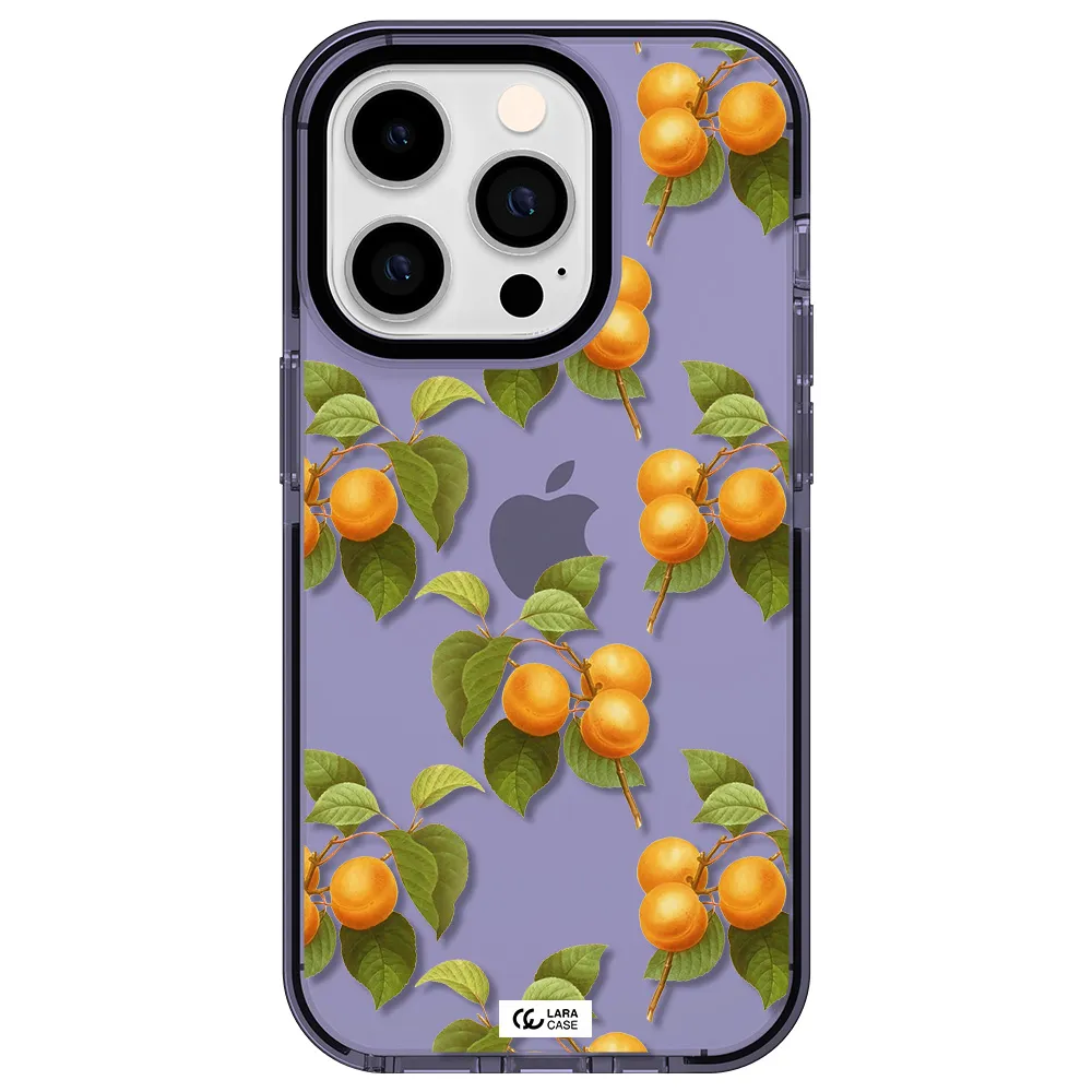 Apricot Apple iPhone 14 pro impact Lilac Case