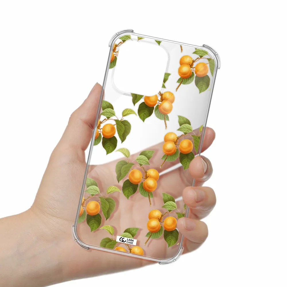 Apricot Apple iPhone 14 pro max Clear PC Case