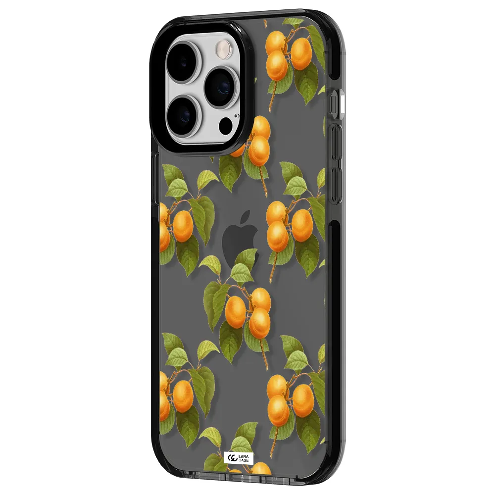 Apricot Apple iPhone 14 pro max impact Smoke Black Case