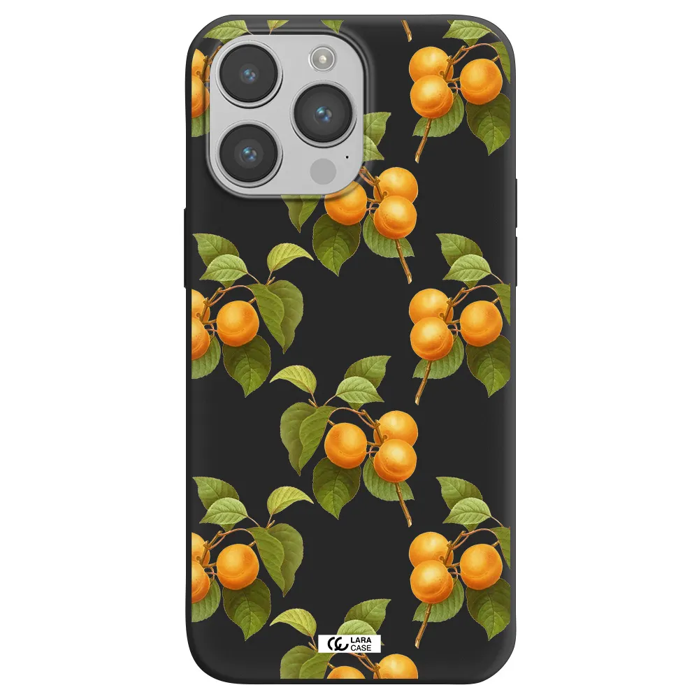 Apricot Apple iPhone 14 pro max Silicone black Case