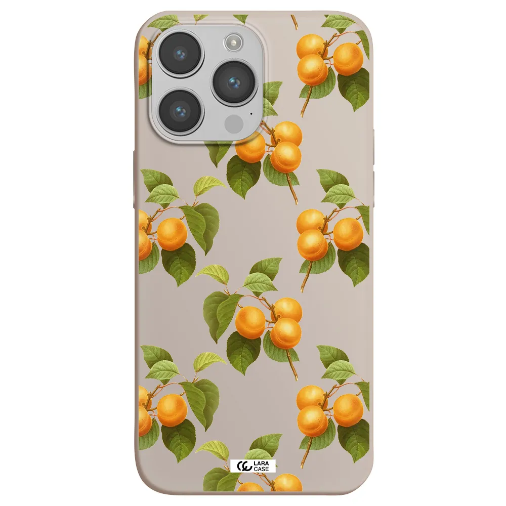 Apricot Apple iPhone 14 pro max Silicone Stone Case