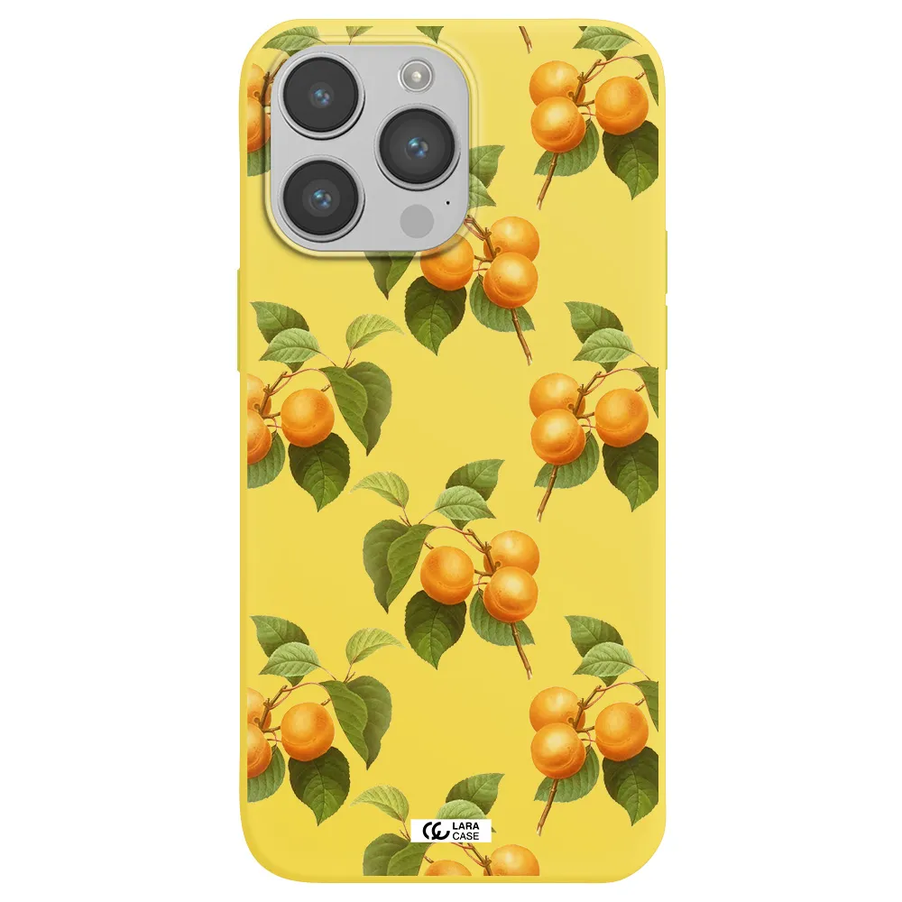 Apricot Apple iPhone 14 pro Silicone canary yellow Case