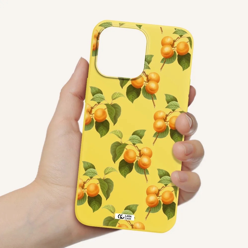 Apricot Apple iPhone 14 pro Silicone canary yellow Case