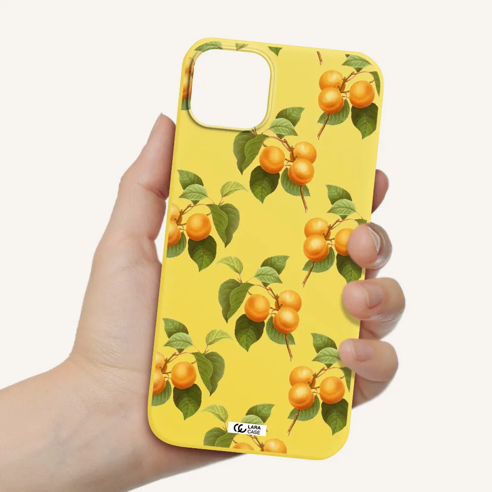 Apricot Apple iPhone 14 Silicone canary yellow Case