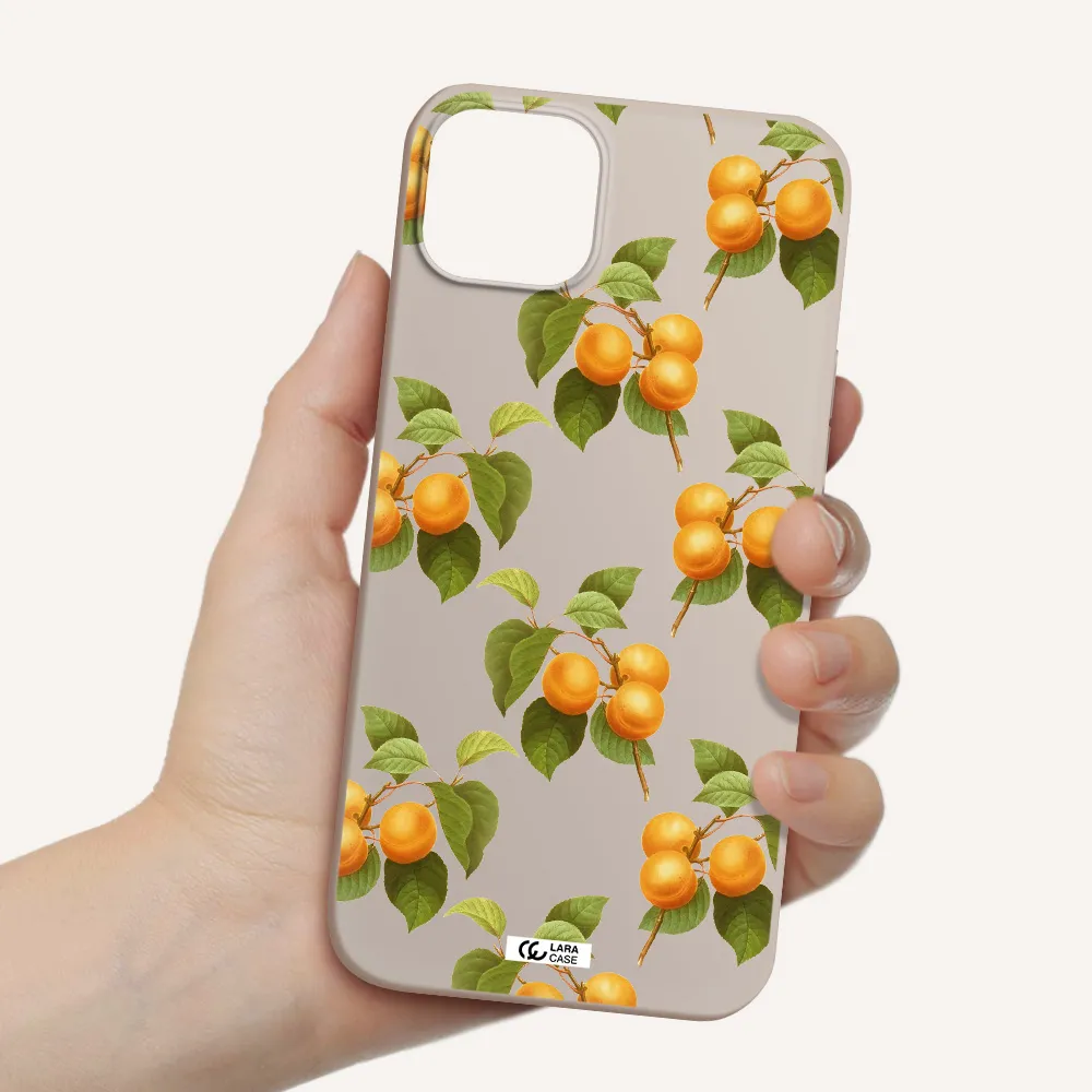 Apricot Apple iPhone 14 Silicone Stone Case