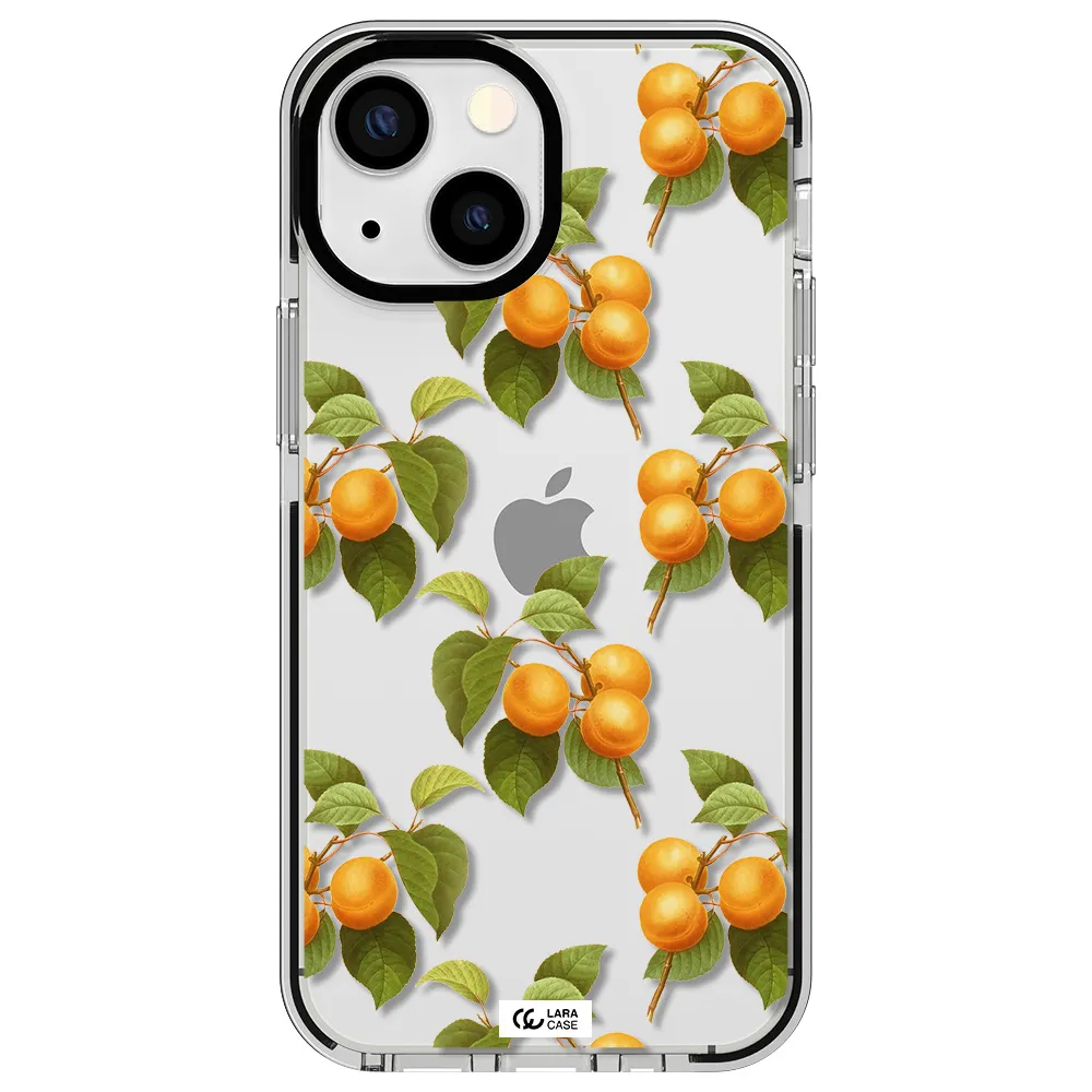 Apricot Apple iPhone 15 impact black border Case