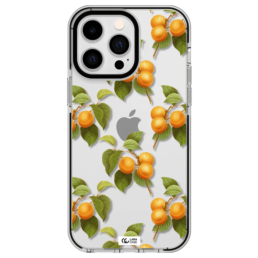 Apricot Apple iPhone 15 Pro Max impact black border Case