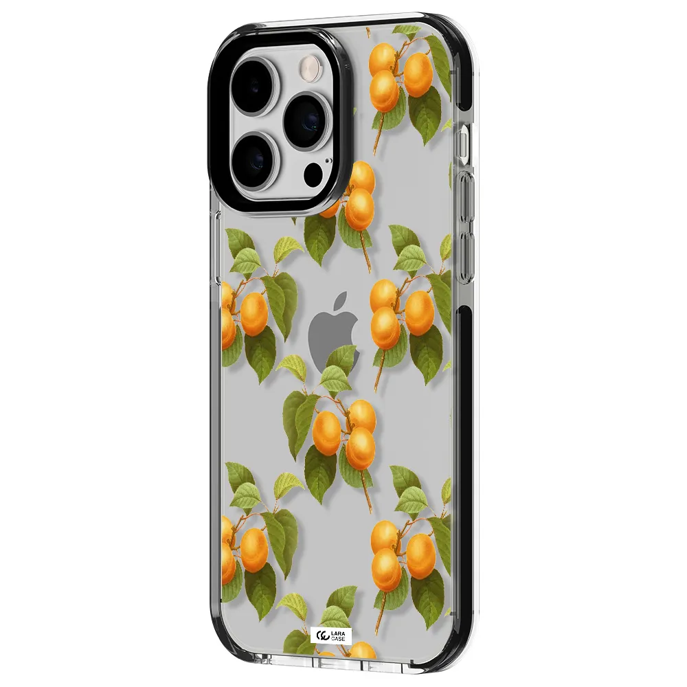 Apricot Apple iPhone 15 Pro Max impact black border Case