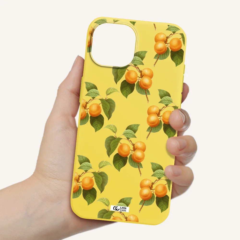 Apricot Apple iPhone 15 Silicone canary yellow Case