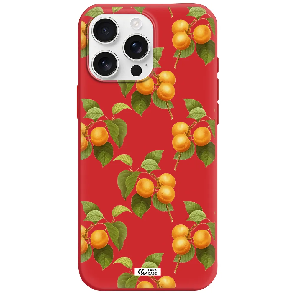 Apricot Apple Iphone 16 Pro Max Silicone Stone Case
