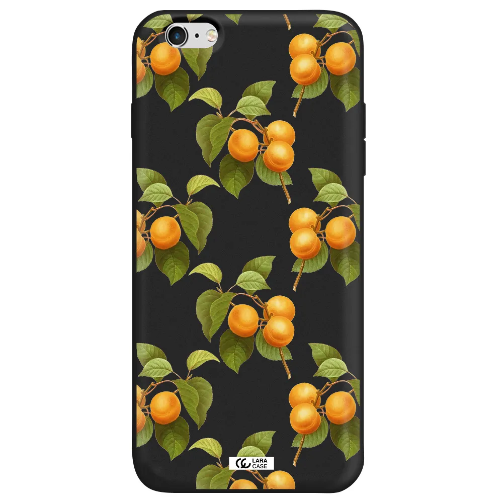 Apricot Apple iPhone 6 plus Silicone black Case