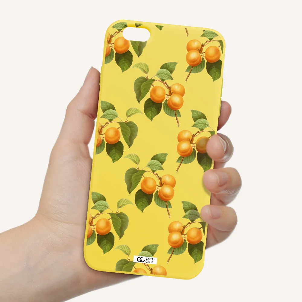 Apricot Apple iPhone 6 plus Silicone canary yellow Case