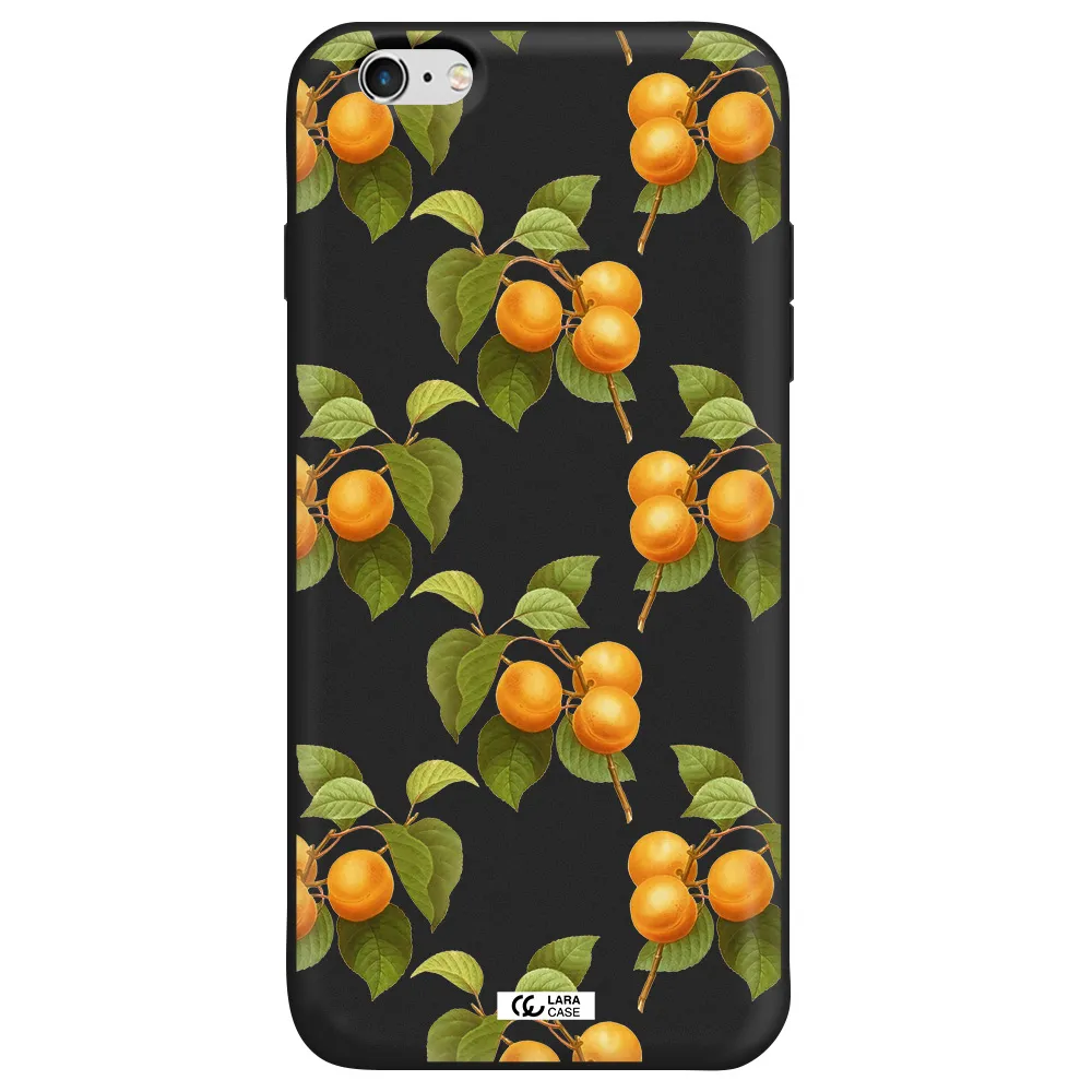 Apricot Apple iPhone 6 s plus Silicone black Case