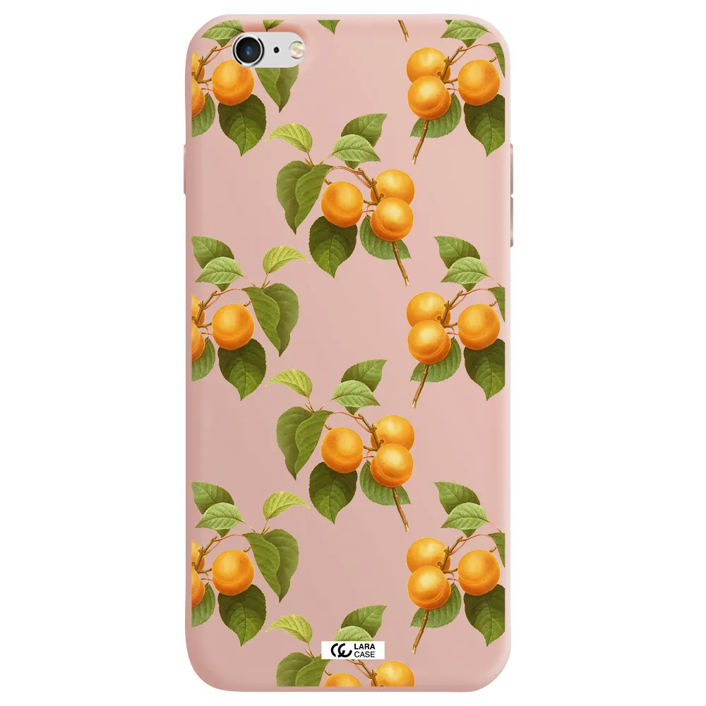 Apricot Apple iPhone 6 s plus Silicone pastel pink Case
