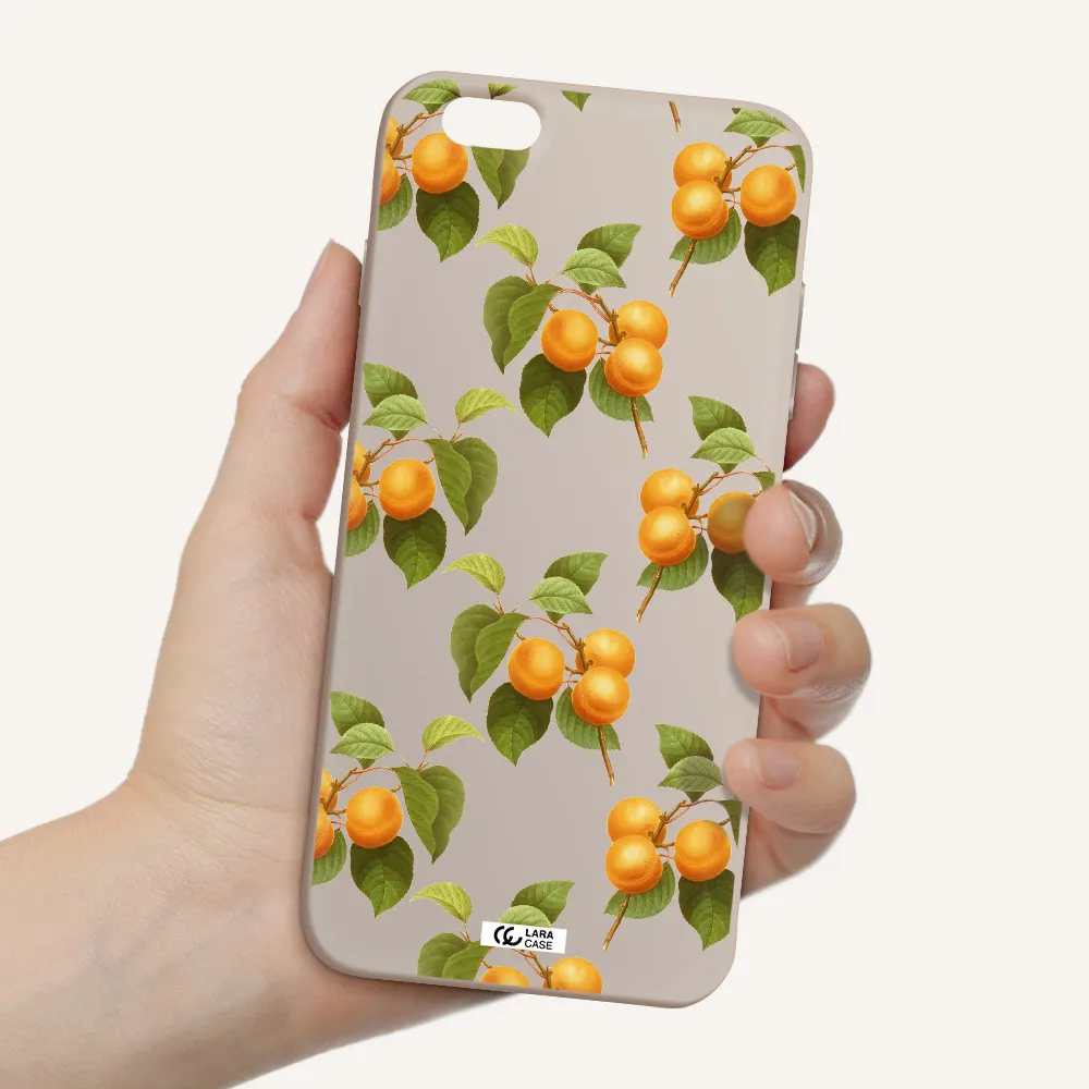 Apricot Apple iPhone 6 s plus Silicone Stone Case