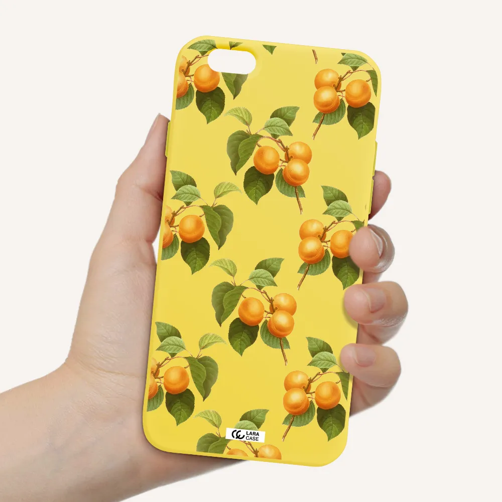 Apricot Apple iPhone 6 Silicone canary yellow Case