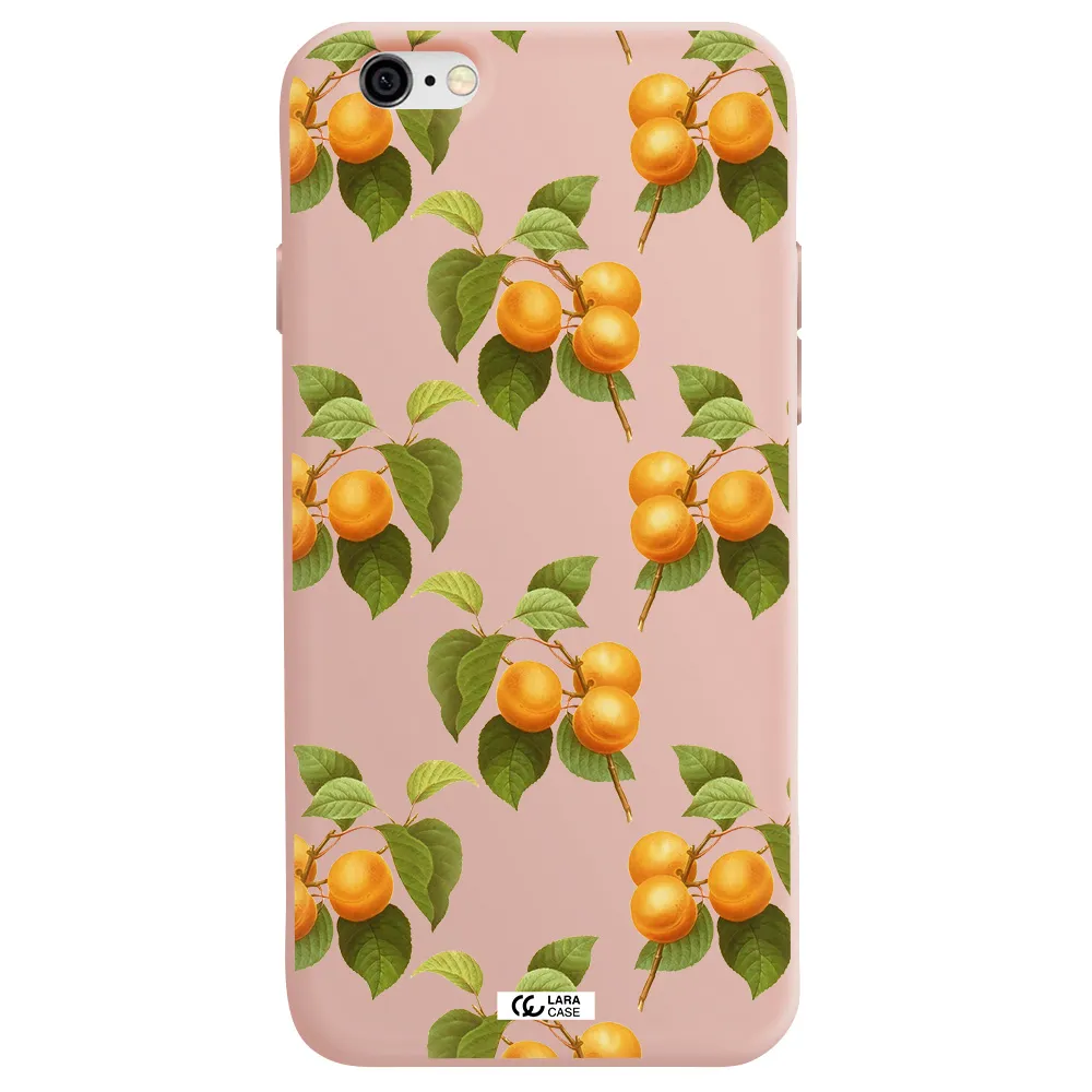 Apricot Apple iPhone 6 Silicone pastel pink Case