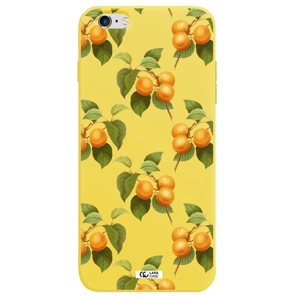 Apricot Apple iPhone 6S Silicone canary yellow Case