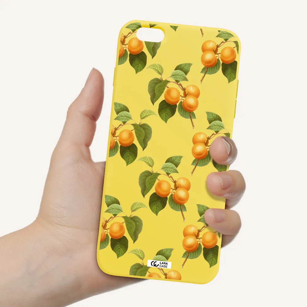 Apricot Apple iPhone 6S Silicone canary yellow Case