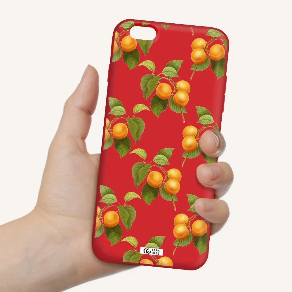 Apricot Apple iPhone 6S Silicone Imperial Red Case