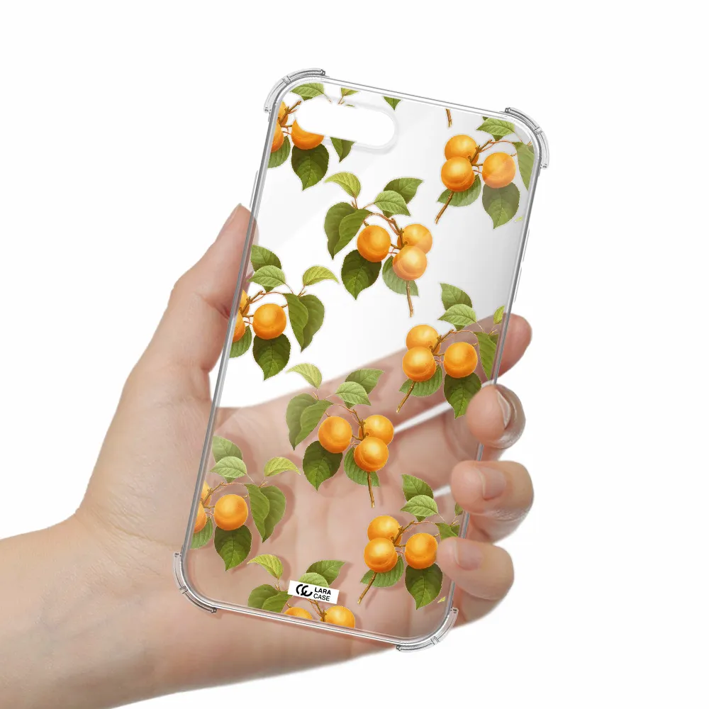 Apricot Apple iPhone 7 plus Clear PC Case