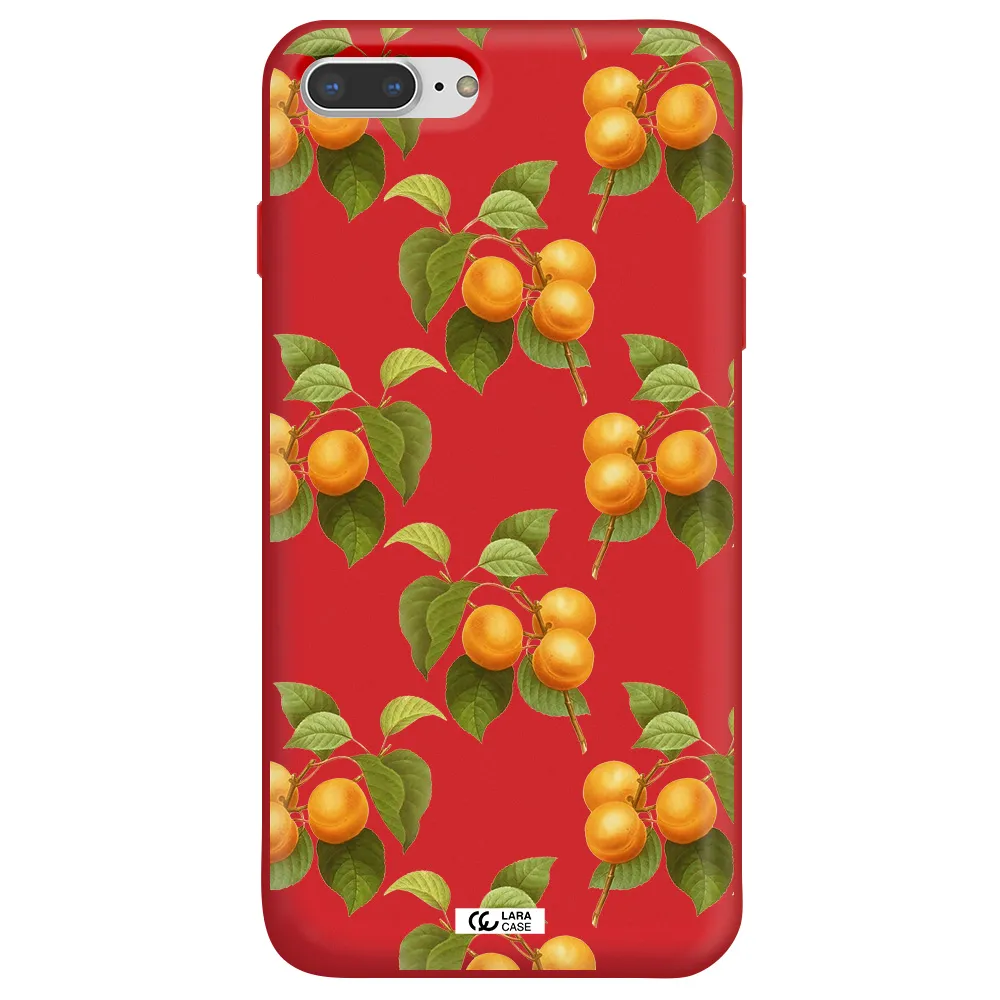 Apricot Apple iPhone 7 plus Silicone Imperial Red Case