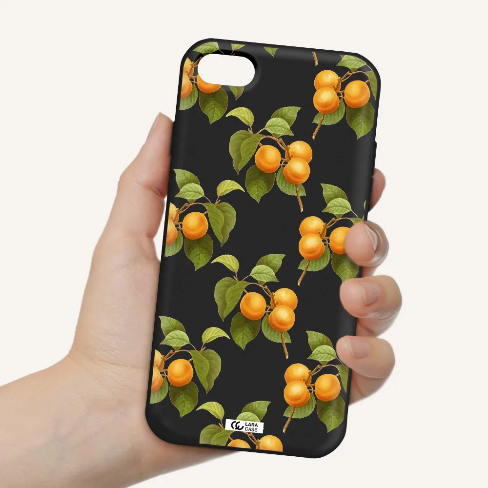 Apricot Apple iPhone 7 Silicone black Case