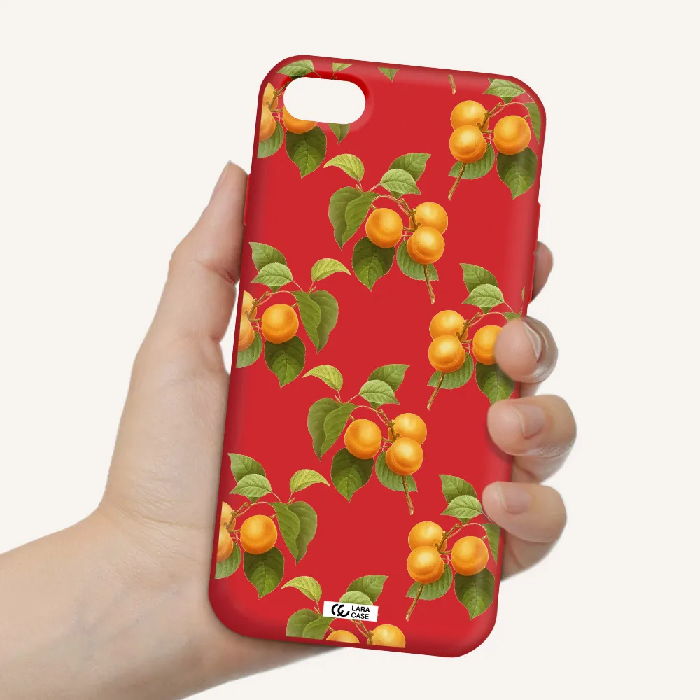 Apricot Apple iPhone 7 Silicone Imperial Red Case